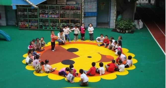幼儿园彩色颗粒材料